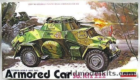 Lindberg 1/32 German Armored Car Sd. Kfz. 222, 1404 plastic model kit